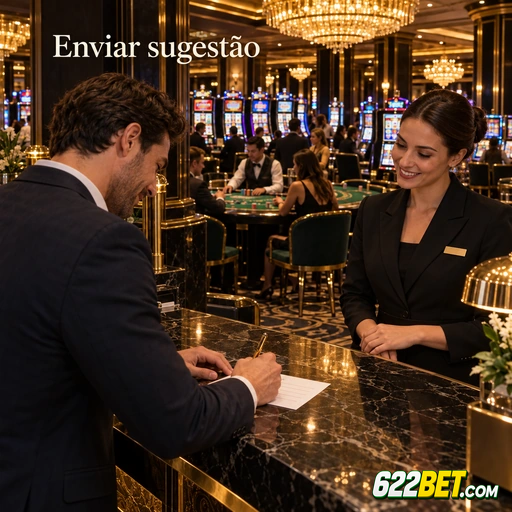 622bet — tela de envio de sugestão dentro do aplicativo oficial