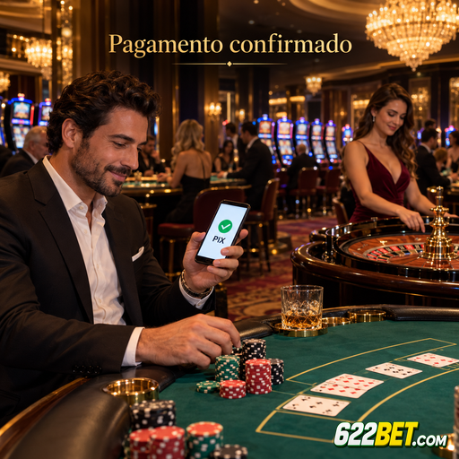 Confirmação de depósito por PIX no caixa em real do 622bet